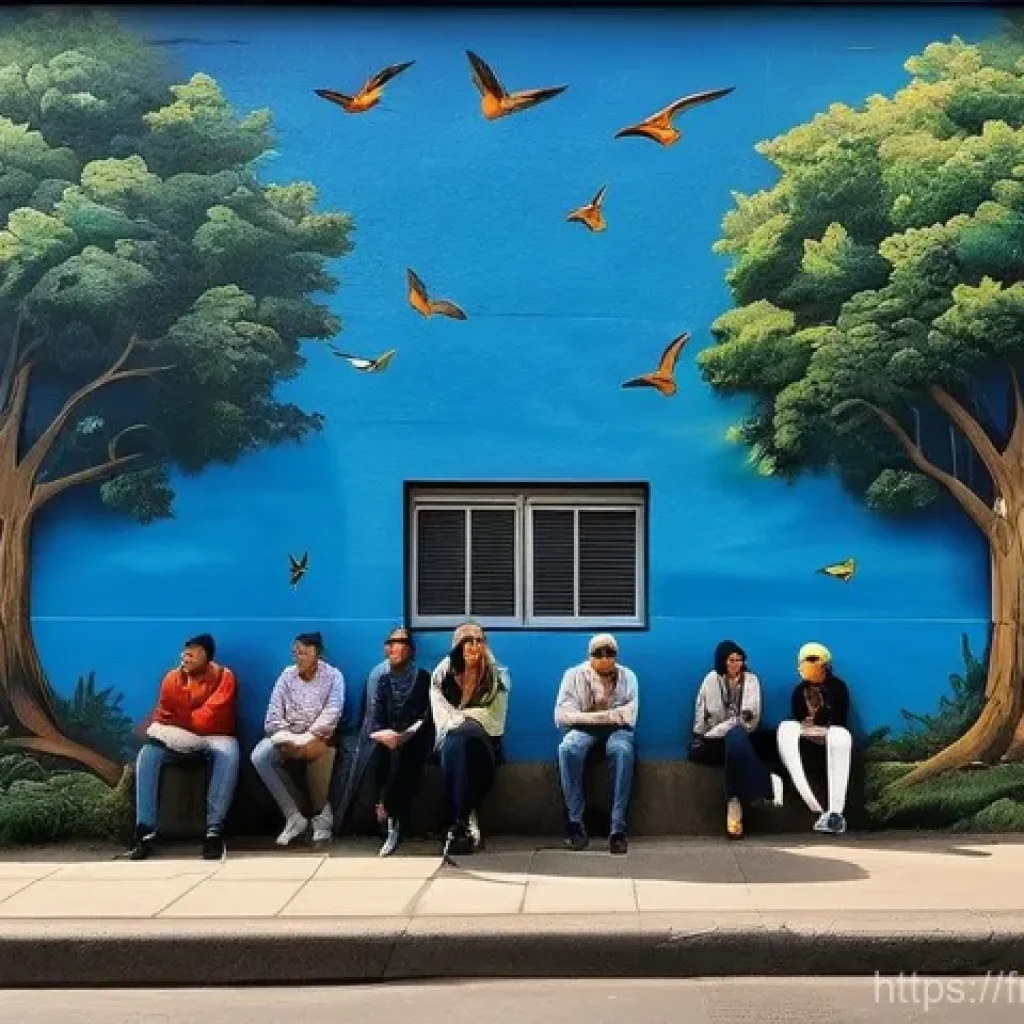 거리공연 관련 대회와 페스티벌 - "Echoes of Nature in the Urban Canvas"**
A breathtaking, large-scale street art mural on the side of...